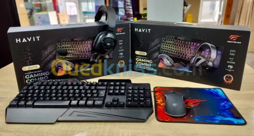 Kit HAVIT Clavier+ Souris+ Casque+ Tapi de Souris 