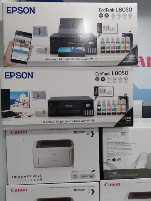 Imprimante EPSON EcoTank L8050 A4 (6 Couleurs_ Imp Sur PVC_WiFi)