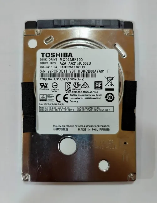 Disque Dur Laptop 1TB 2.5" TOSHIBA 