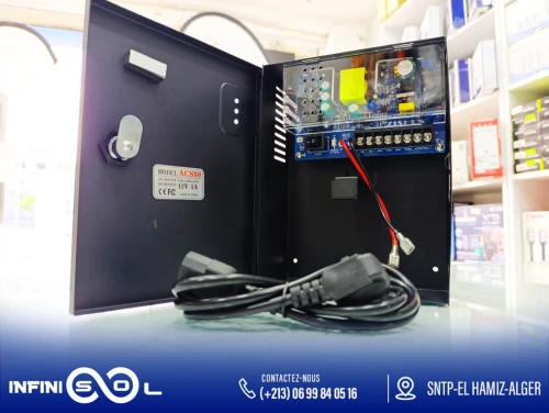 BLOC ALIMENTATION POUR CONTROLE D'ACCÈS 12V/5A