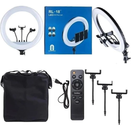 Ring Light LED RL18 - 45cm ( Cartable + télécommande )