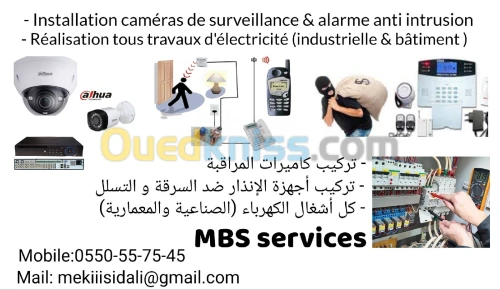 Caméra de surveillance et alarme anti intrusion 