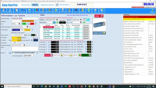 Logiciel EASY-FACT Pro - D10  - برنامج إدارة المخزون و التجارة