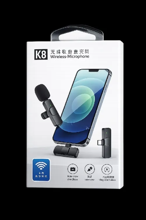 Microphone cravate sans fil K8 original