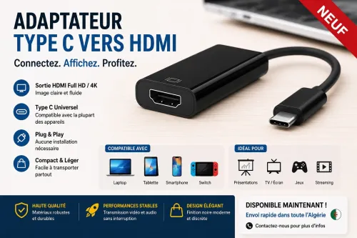 Adaptateur type C vers HDMI