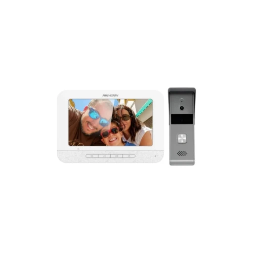Kit interphone vidéo analogique filaire pour villa ou maison DS-KIS203T