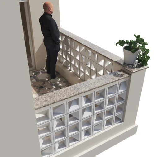 Pierre ou claustra .brise vue .حجر.ديكور .facade