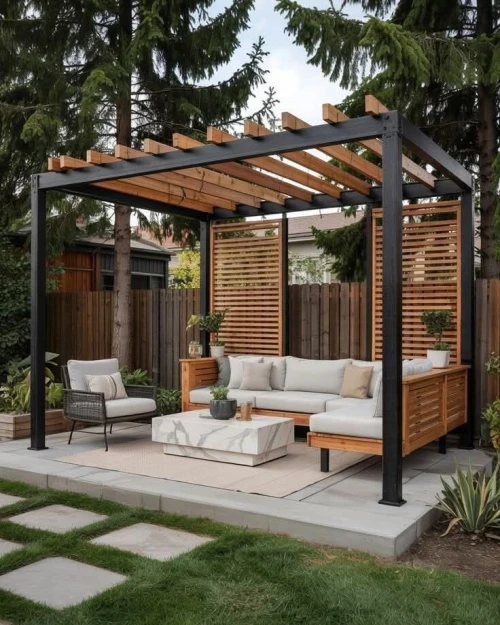 pergola structure métallique