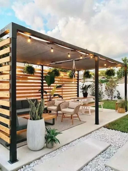 pergola structure métallique