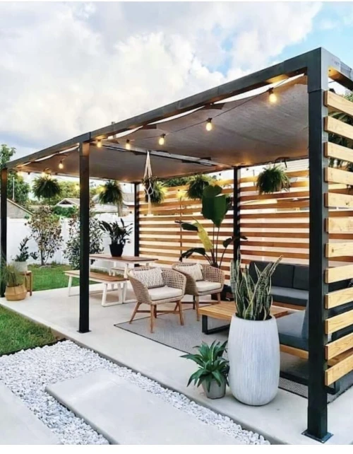 pergola structure métallique
