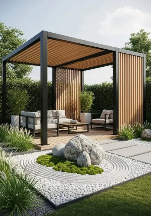 pergola structure métallique