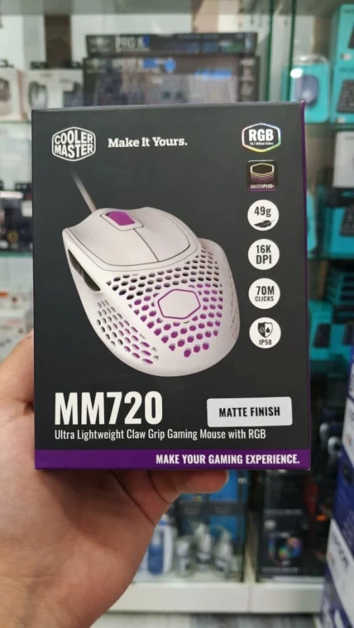 Souris Gaming Cooler Master MM720 RGB  16000 DPI Ultra Légère