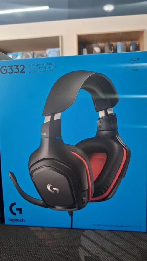 Casque Gaming Logitech G332 Filaire  Haut-Parleurs 50 mm & Microphone Rabattable