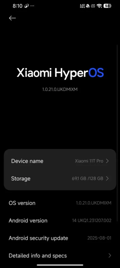 Xiaomi Mi 11T pro