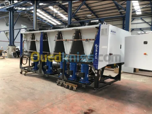 Groupe d'eau glecee de 7kw-1200kw (chiller or heat pump) disponible et 3 semaines de livraison 