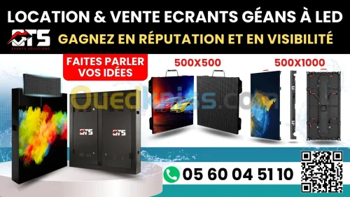location & vente ecrants géans à led