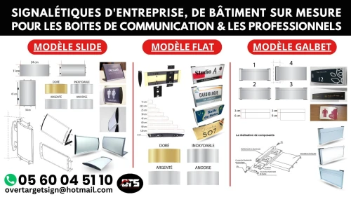 Signalétiques d'entreprise, de bâtiment sur mesure