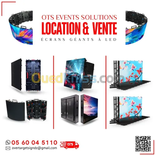 LOCATION VENTE D'ECRANS GEANTS A LED