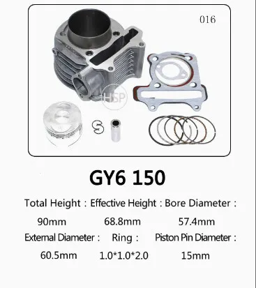 سلندر GY6 150cc هو محرك دراجات نارية وسكوترات شهير