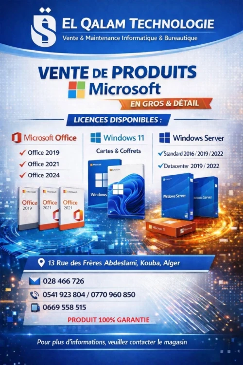 LICENCE PRODUIT MICROSOFT