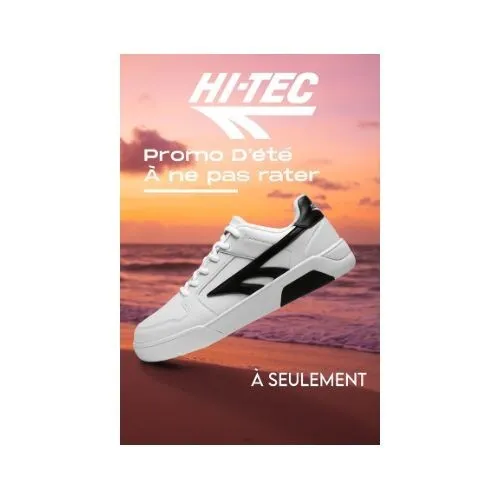 HI-TEC Basket Homme - L014410 - Blanc/Noir