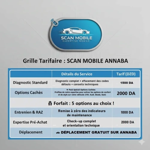 فحص السيارات المتنقل بعنابة scanner