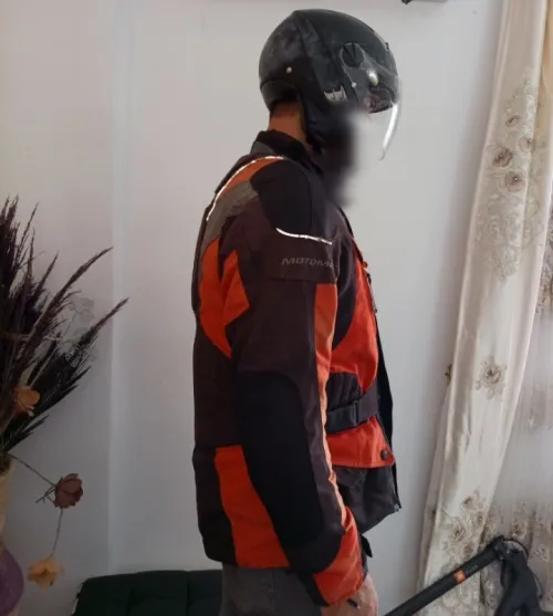 Vest moto et casQue