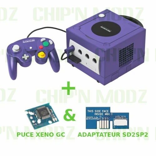 GameCube Installation Puce Xeno+SD2SP2+SWISS BOOT CD