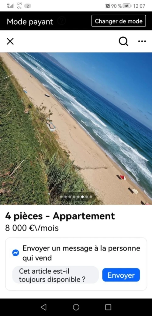 Location Appartement F3 Skikda Filfla