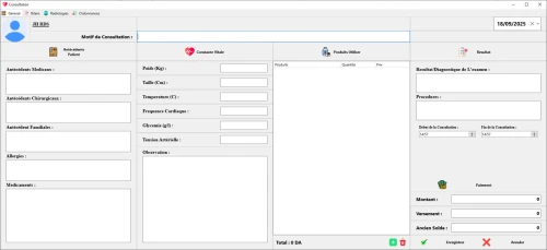 Logiciel de Gestion de Cabinet Medicale
