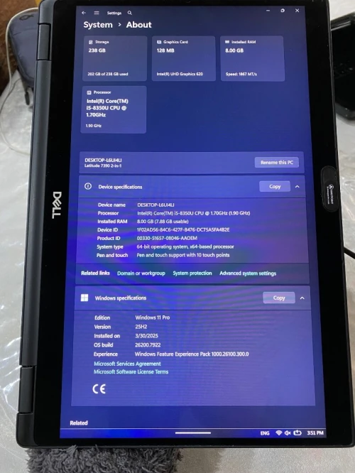 Dell latitude 7390 2 in1