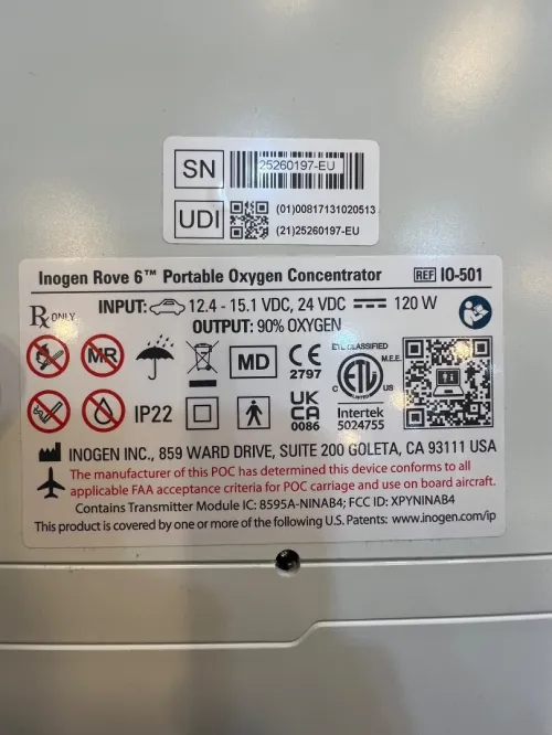 Concentrateur doxygène portable Inogen Rove 6