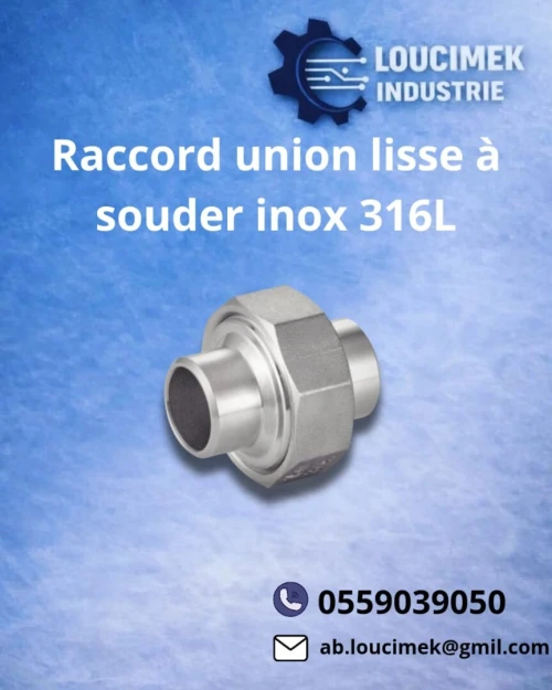 Raccord union à portée conique