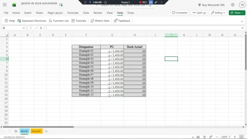 Services Freelance : Création de Systèmes de Gestion & Facturation Excel