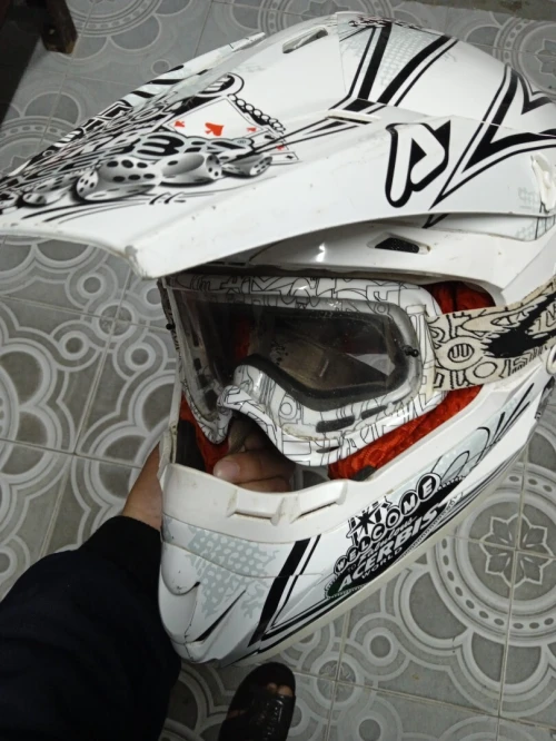 Casque moto coss