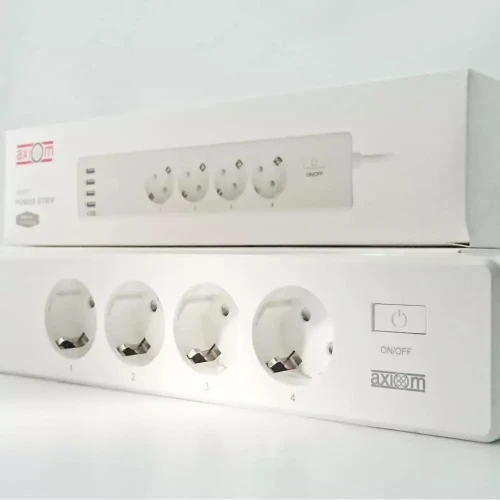 MULTIPRISE SMART CONNECTEE AVEC 4 PRISE+4PORTS USB AX2044