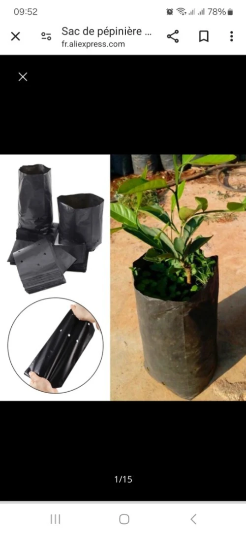  Fabrication des Sac pépinières 
