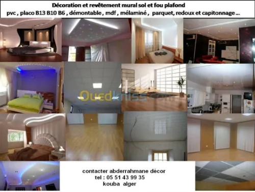 FOURNITURE ET POSE PLACO PLÂTRE 