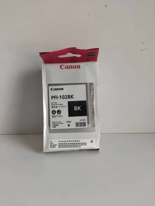 Cartouche d'encre Canon PFI-102BK (Noir - Black)