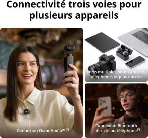 DJI MIC 3 ( 2TX + 1RX + BOITIER DE RECHARGE ) 28H
