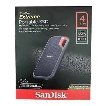 DISQUE DUR EXTERNE SANDISK EXTREME PORTABLE SSD 4TB