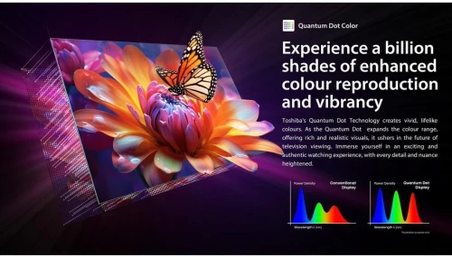 TELEVISEUR TOSHIBA 75" Z670 SMART TV VIDAA GAMING 144HZ QLED