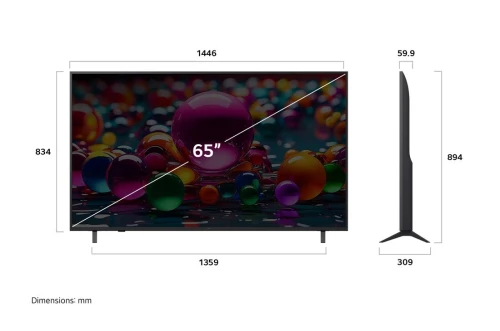 TELEVISEUR LG 65" UA85 SMART TV WEB OS UHD
