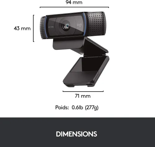 LOGITECH WEBCAM C920 PRO HD 1080P 30 FPS