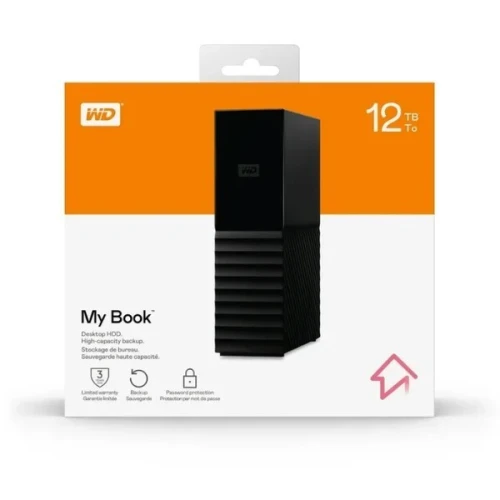 WD MY BOOK 12TB - DISQUE DUR EXTERNE DESKTOP HDD 3.5" - USB 3.0 - BACKUP HAUTE CAPACITÉ