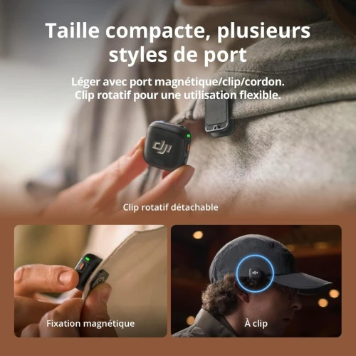 DJI MIC 3 ( 2TX + 1RX + BOITIER DE RECHARGE ) 28H