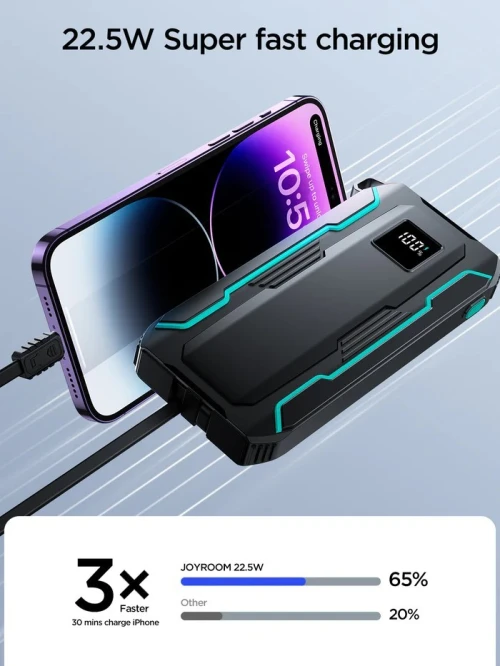 JOYROOM POWER BANK ETANCHE / SOS / TORCHE 22.5W / 10000MAH