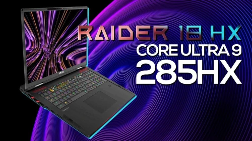 MSI RAIDER GAMING INTEL ULTRA 9 285HX / GEFORCE RTX 5080 16GB / 1TB SSD / 32GB DDR5 / UHD 18" 120HZ