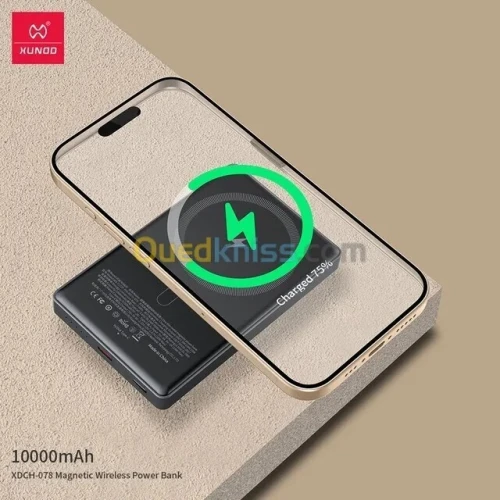 XUNDO POWER BANK 10000MAH/20W - 15W WIRELESS 