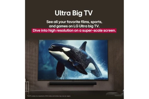 TELEVISEUR LG 65" UA85 SMART TV WEB OS UHD